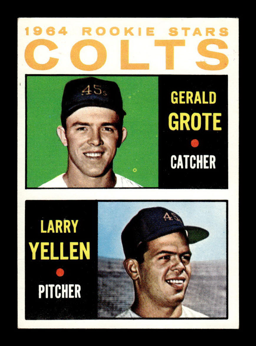 1964 Topps #226 Colts 1964 Rookie Stars Grote Yellen EX HOF-10006023
