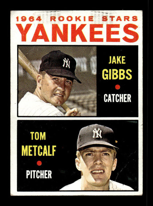 1964 Topps #281 Yankees 1964 Rookie Stars Gibbs Metcalf EX HOF-10006058