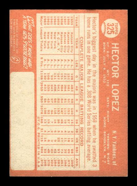 1964 Topps #86 Al Downing New York Yankees EX HOF-10006090