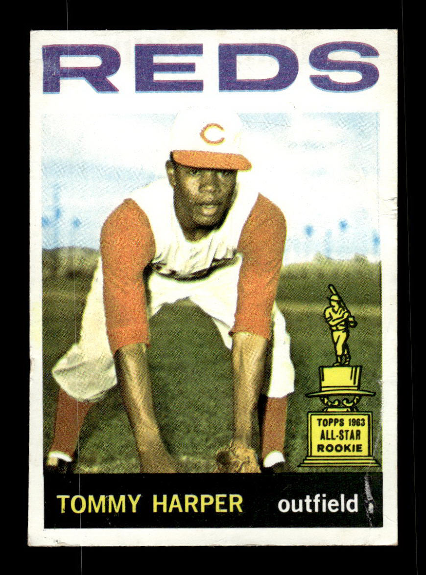 1964 Topps #330 Tommy Harper Cincinnati Reds EX HOF-10006095