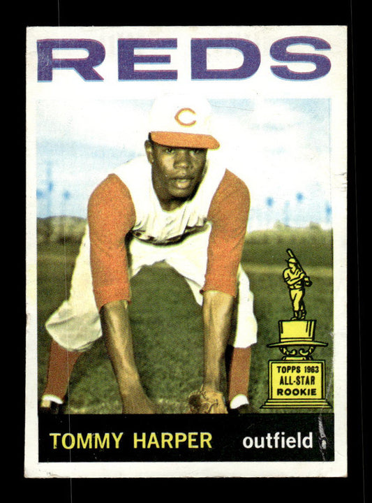 1964 Topps #330 Tommy Harper Cincinnati Reds EX HOF-10006095