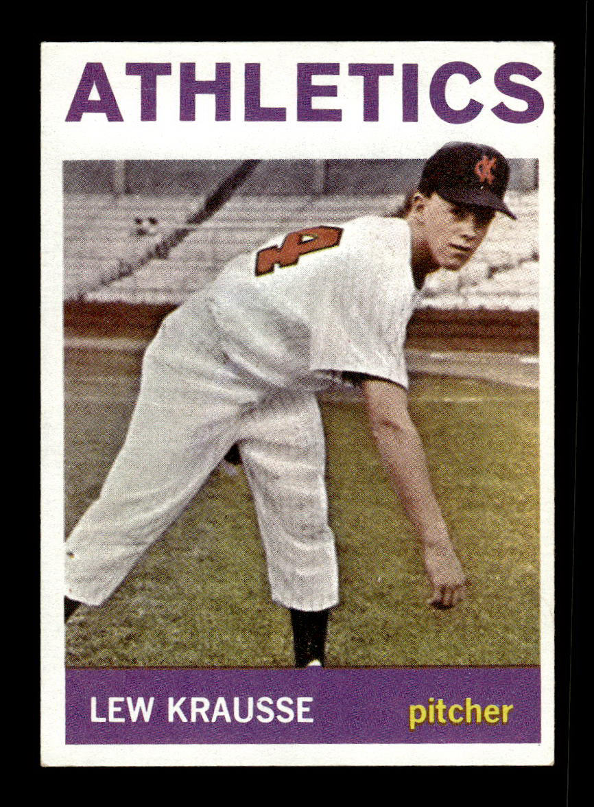 1964 Topps #334 Lew Krausse Kansas City Athletics EX HOF-10006098