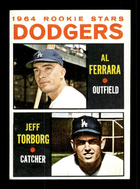 1964 Topps #337 Dodgers 1964 Rookie Stars Ferrara Torborg EX HOF-10006101