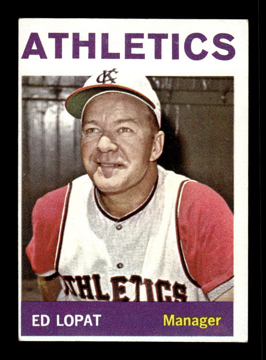 1964 Topps #348 Ed Lopat Kansas City Athletics EX HOF-10006110