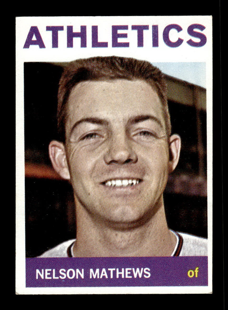 1964 Topps #366 Nelson Mathews Kansas City Athletics EX HOF-10006126