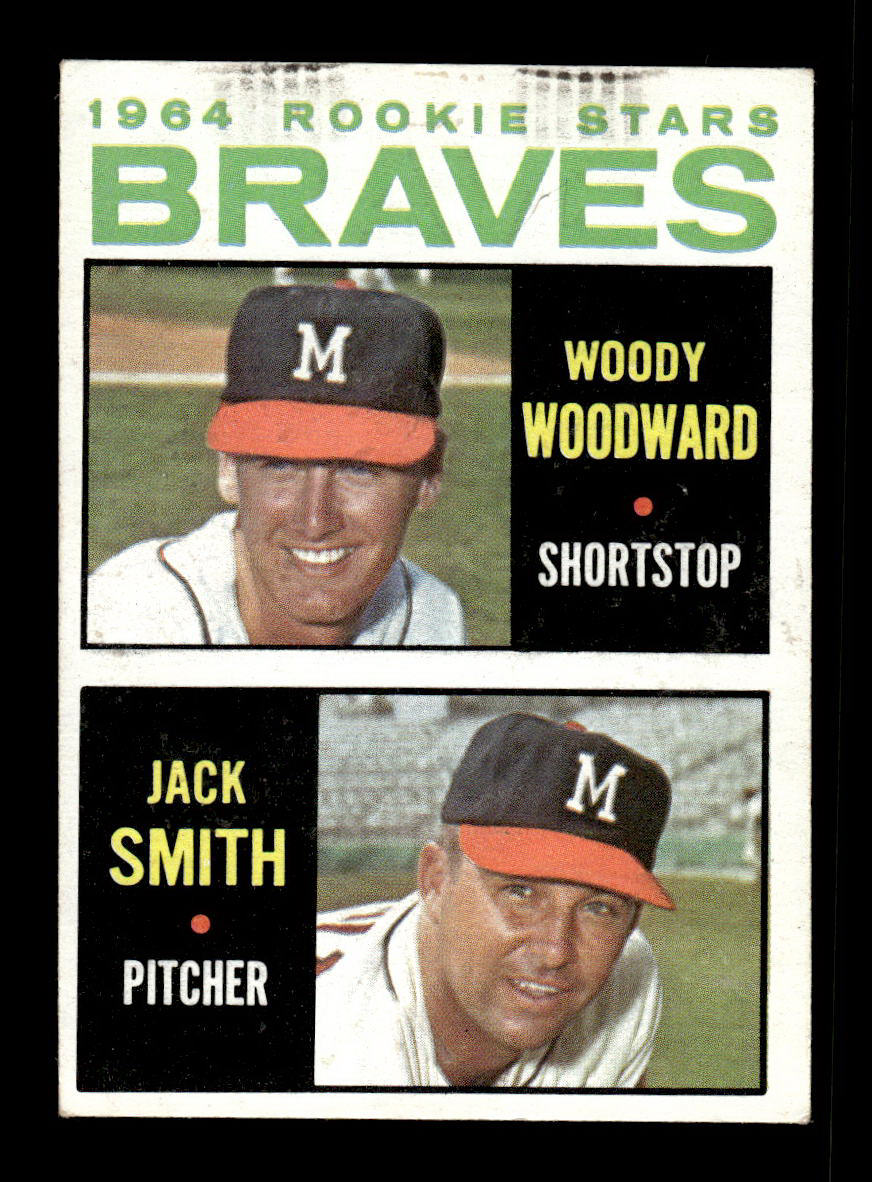 1964 Topps #378 Braves 1964 Rookie Stars Woodward Smith EX HOF-10006132