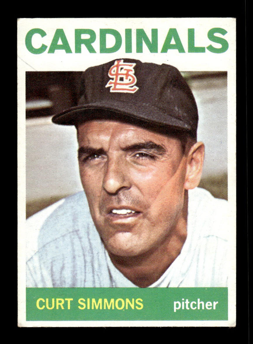 1964 Topps #385 Curt Simmons St. Louis Cardinals EX HOF-10006138