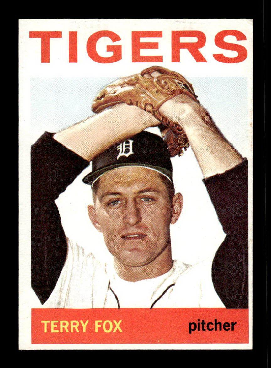 1964 Topps #387 Terry Fox Detroit Tigers EX HOF-10006140