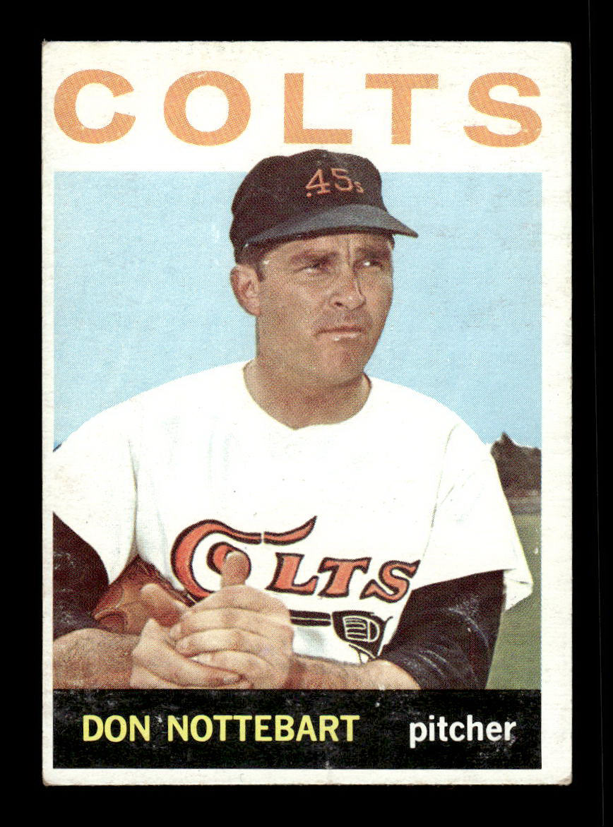 1964 Topps #434 Don Nottebart Houston Colt .45s EX HOF-10006175
