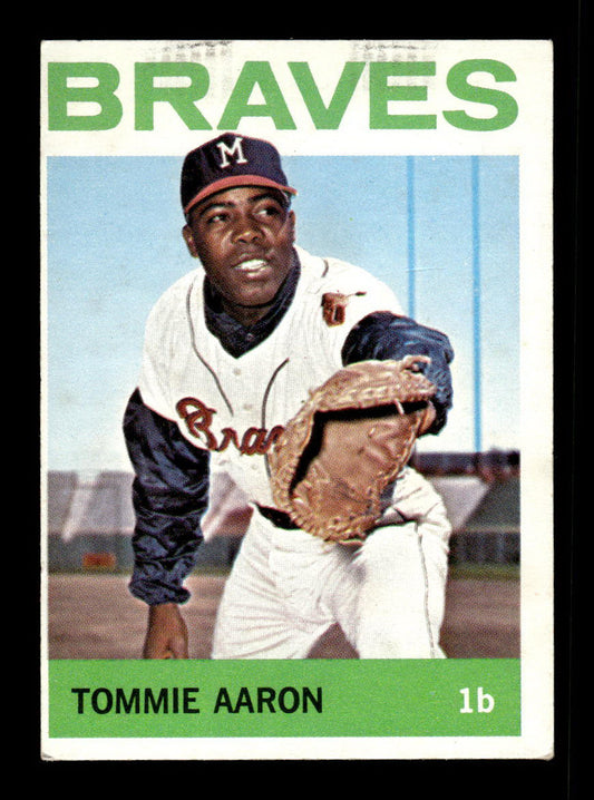 1964 Topps #454 Tommie Aaron Milwaukee Braves EX HOF-10006188