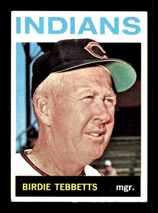 1964 Topps #462 Birdie Tebbetts Cleveland Indians EX HOF-10006191