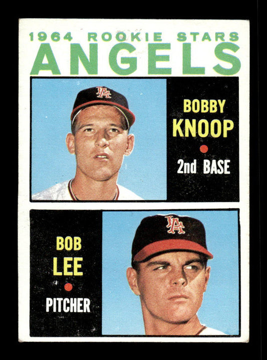 1964 Topps #502 Angels 1964 Rookie Stars Knoop Lee EX HOF-10006204