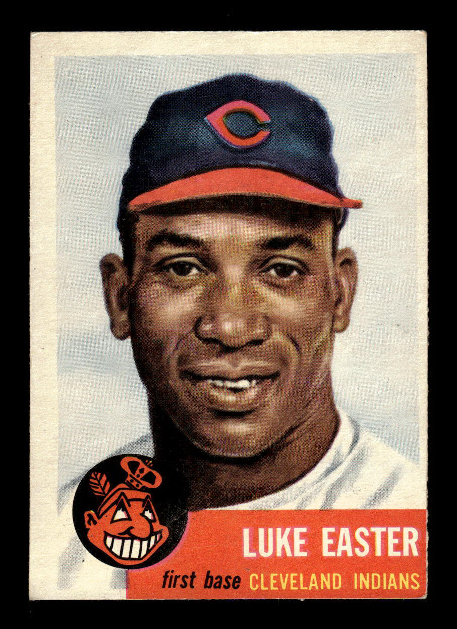 1953 Topps #2 Luke Easter Cleveland Indians Crease Free EX HOF-10006289