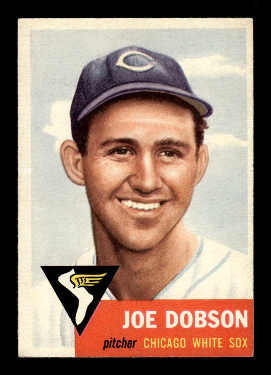 1953 Topps #5 Joe Dobson Chicago White Sox Crease Free EX HOF-10006292