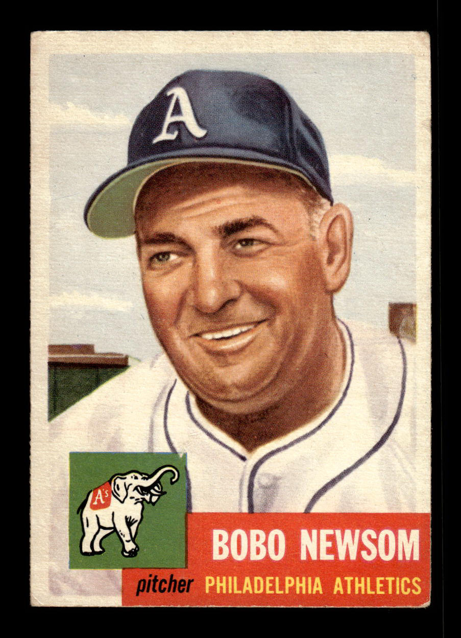 1953 Topps #15 Bobo Newsom Athletics Crease Free EX HOF-10006302