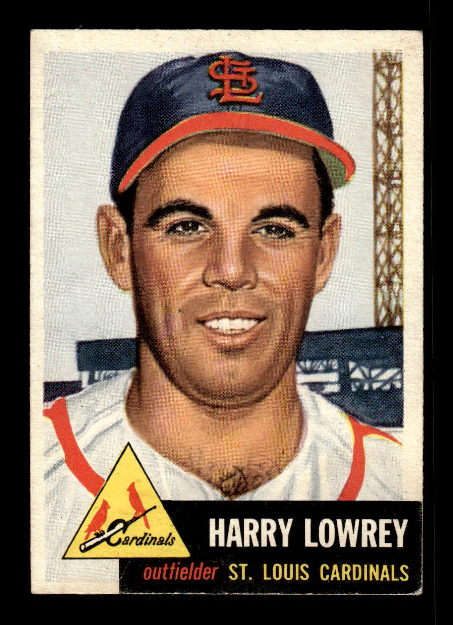 1953 Topps #16 Peanuts Lowrey Cardinals Crease Free EX HOF-10006303