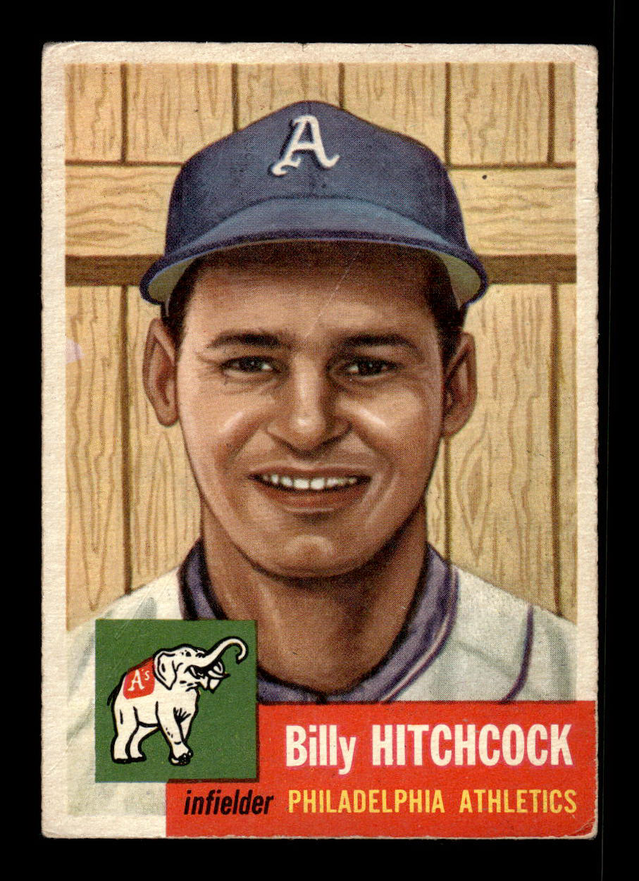 1953 Topps #17 Billy Hitchcock Athletics Crease Free EX HOF-10006304