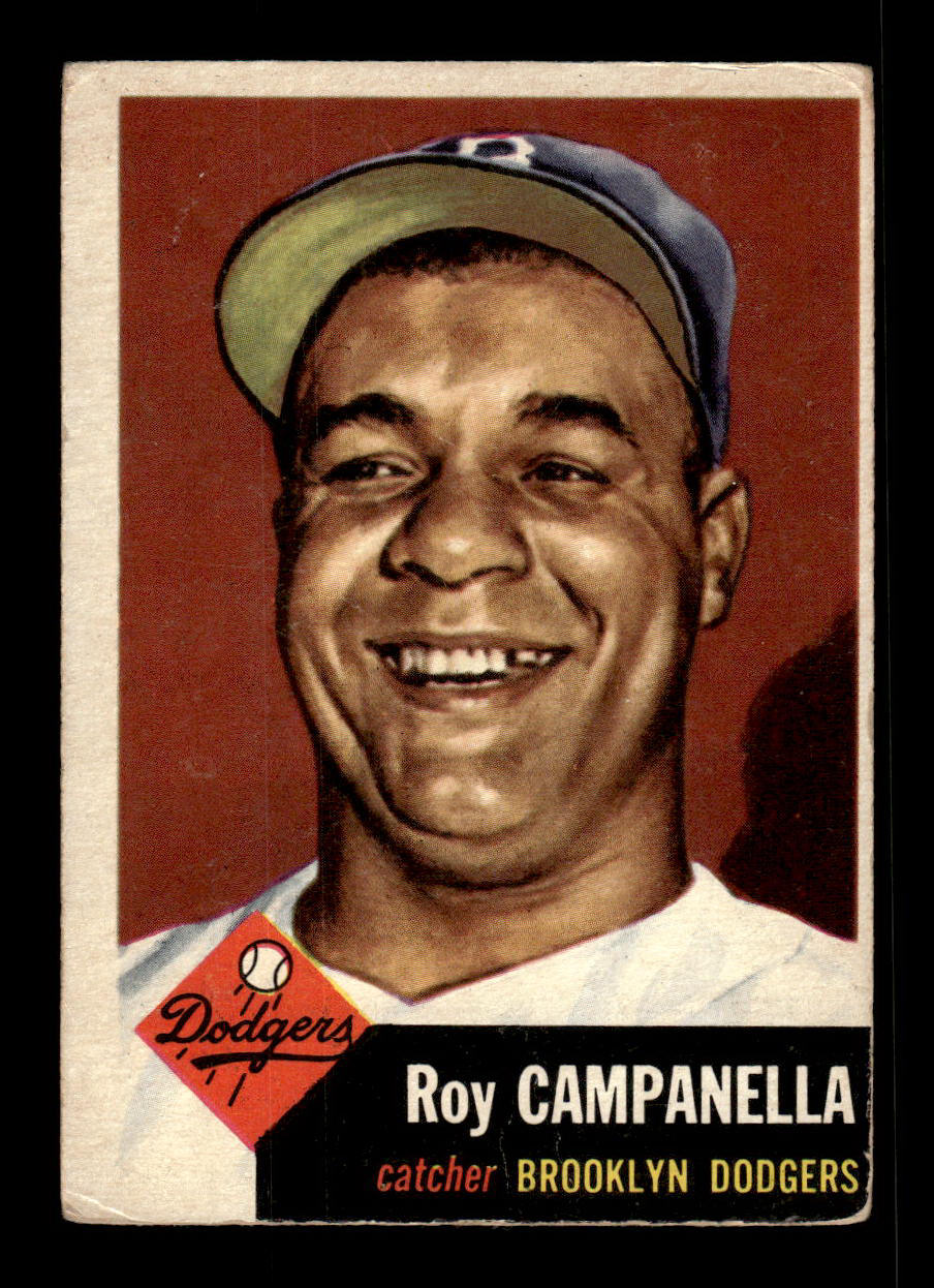1953 Topps #27 Roy Campanella Brooklyn Dodgers VGEX HOF-10006314