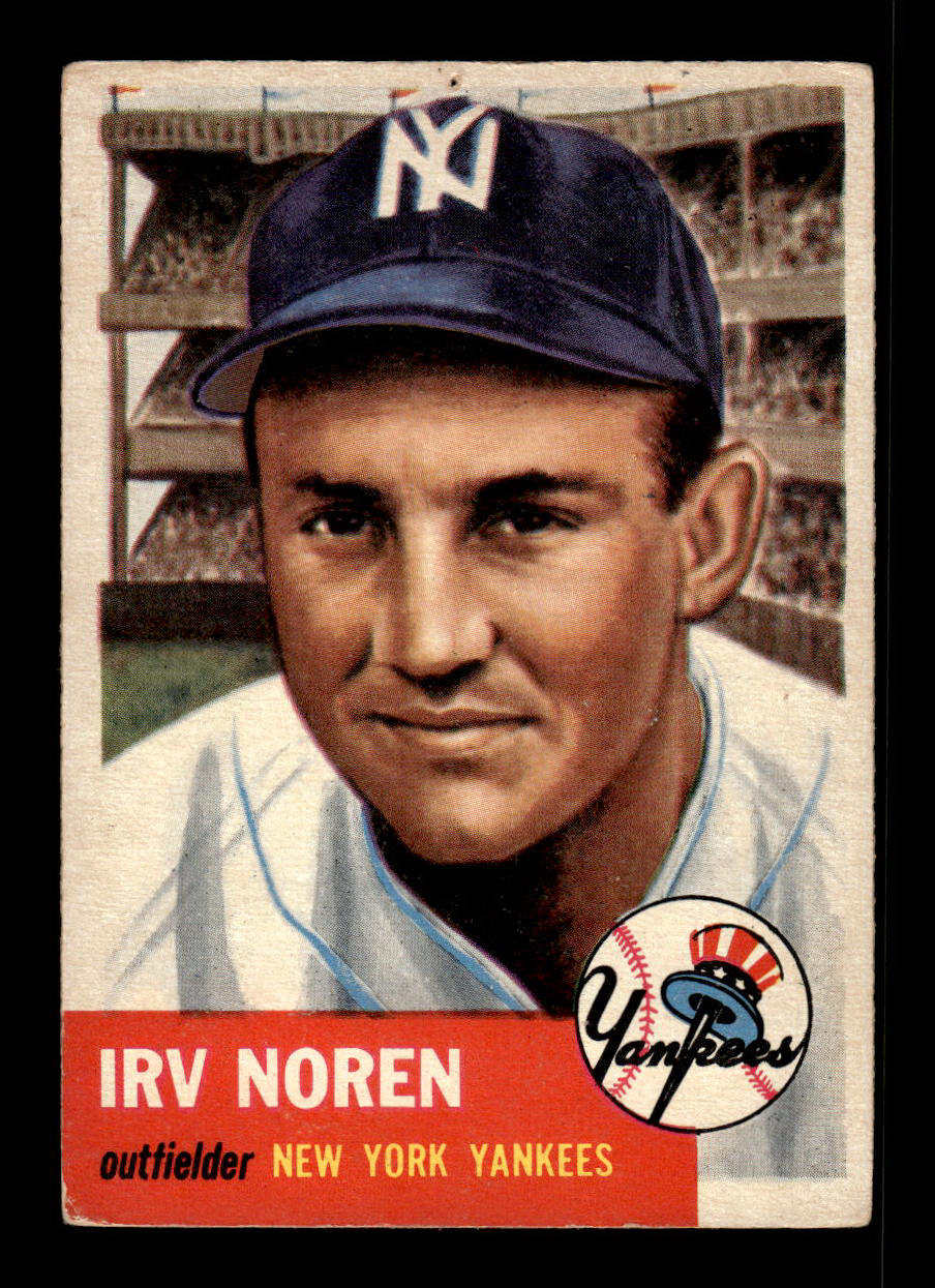 1953 Topps #35 Irv Noren New York Yankees Crease Free EX HOF-10006322
