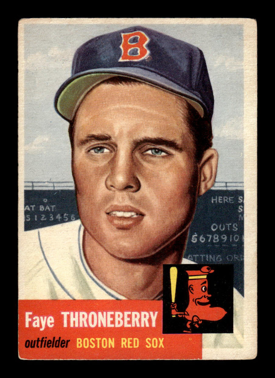 1953 Topps #49 Faye Throneberry Boston Red Sox VG HOF-10006336