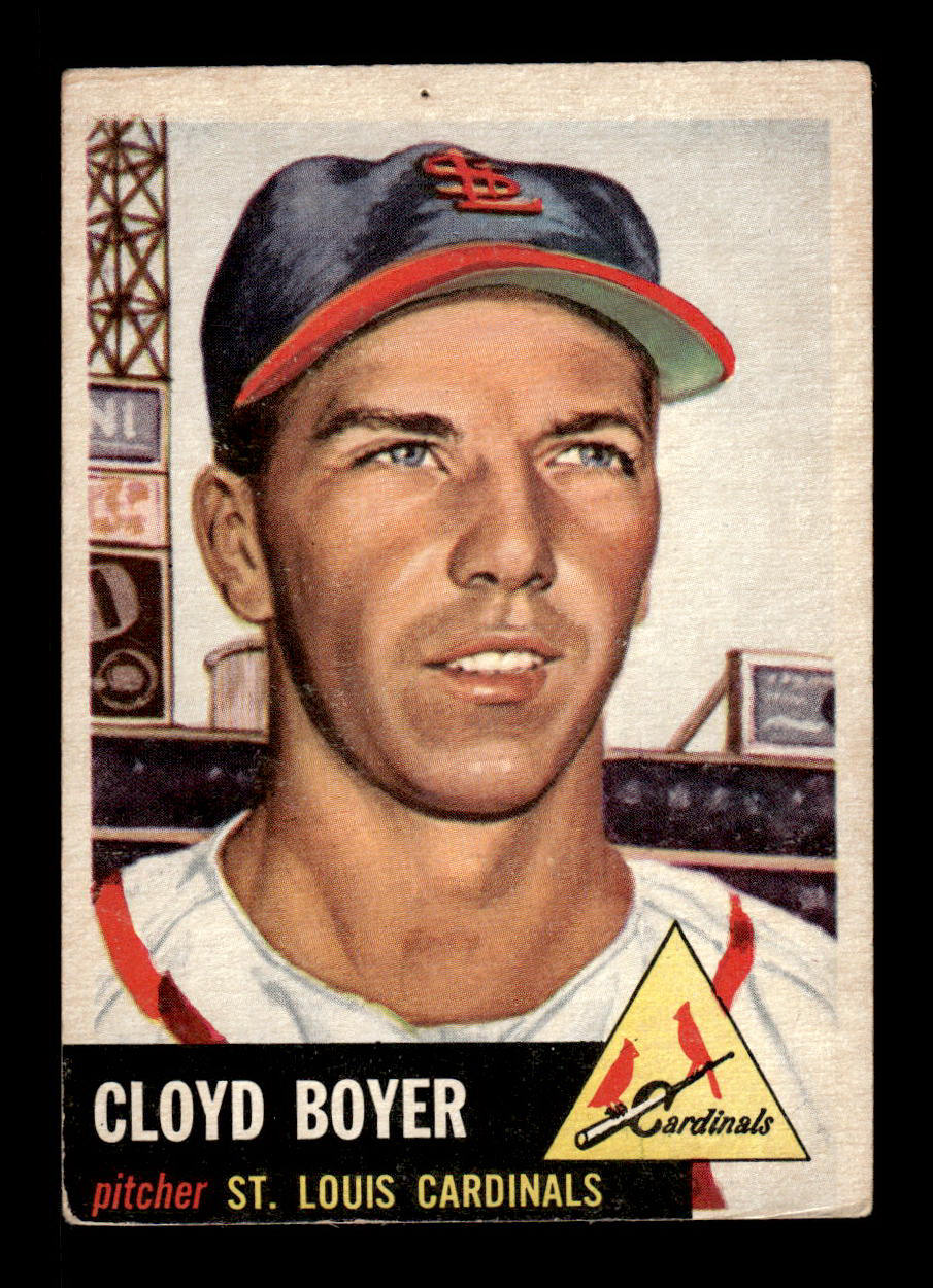 1953 Topps #60 Cloyd Boyer St. Louis Cardinals Pinhole HOF-10006347