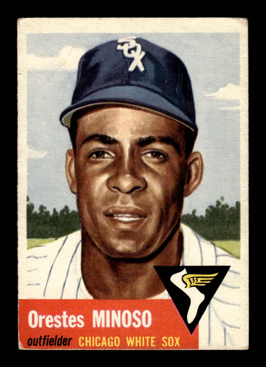 1953 Topps #66 Orestes Minoso Chicago White Sox VGEX HOF-10006353