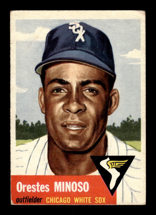 1953 Topps #66 Orestes Minoso Chicago White Sox VGEX HOF-10006353