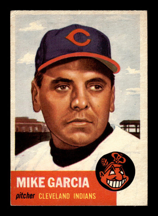 1953 Topps #75 Mike Garcia Cleveland Indians EX HOF-10006361