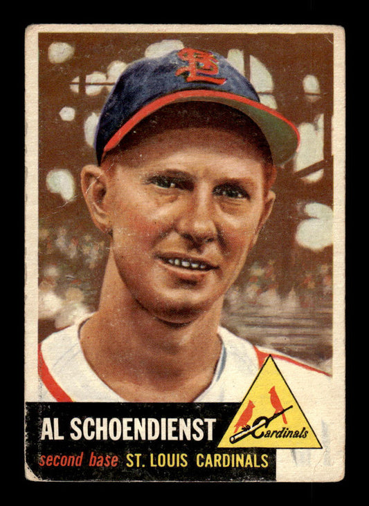 1953 Topps #78 Al Schoendienst St. Louis Cardinals VG HOF-10006364