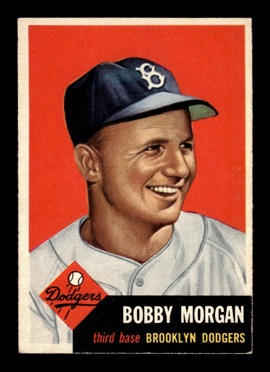 1953 Topps #85 Bobby Morgan Brooklyn Dodgers Crease Free EX HOF-10006370