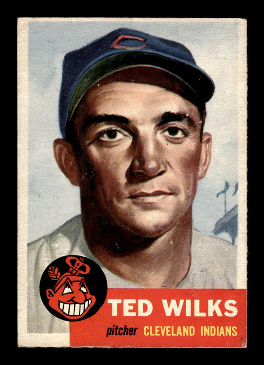 1953 Topps #101 Ted Wilks Cleveland Indians Crease Free EX HOF-10006386