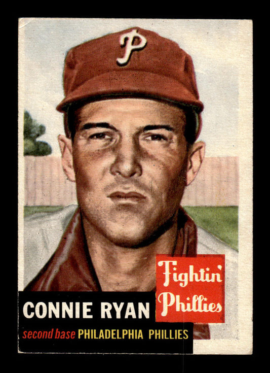 1953 Topps #102 Connie Ryan Philadelphia Phillies Crease Free EX HOF-10006387