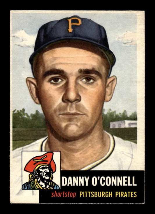 1953 Topps #107 Danny O'Connell Pittsburgh Pirates Wrinkle EX HOF-10006392