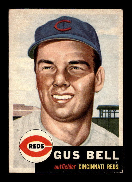 1953 Topps #118 Gus Bell Cincinnati Reds Crease Free VG crease HOF-10006403