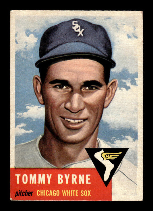 1953 Topps #123 Tommy Byrne Chicago White Sox Crease Free EX HOF-10006408