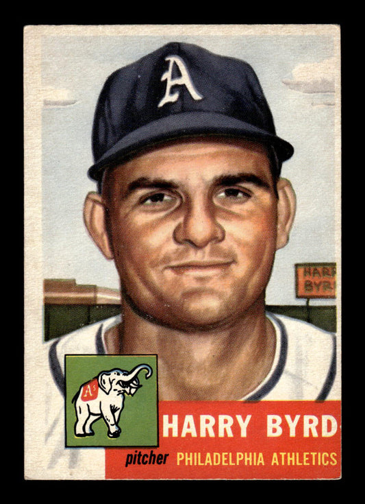 1953 Topps #131 Harry Byrd Philadelphia Athletics Crease Free EX HOF-10006416