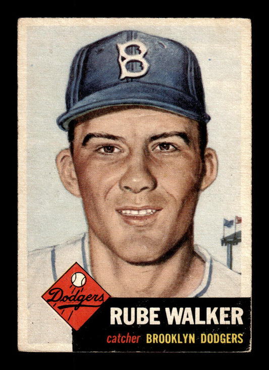 1953 Topps #134 Rube Walker Brooklyn Dodgers VGEX HOF-10006419