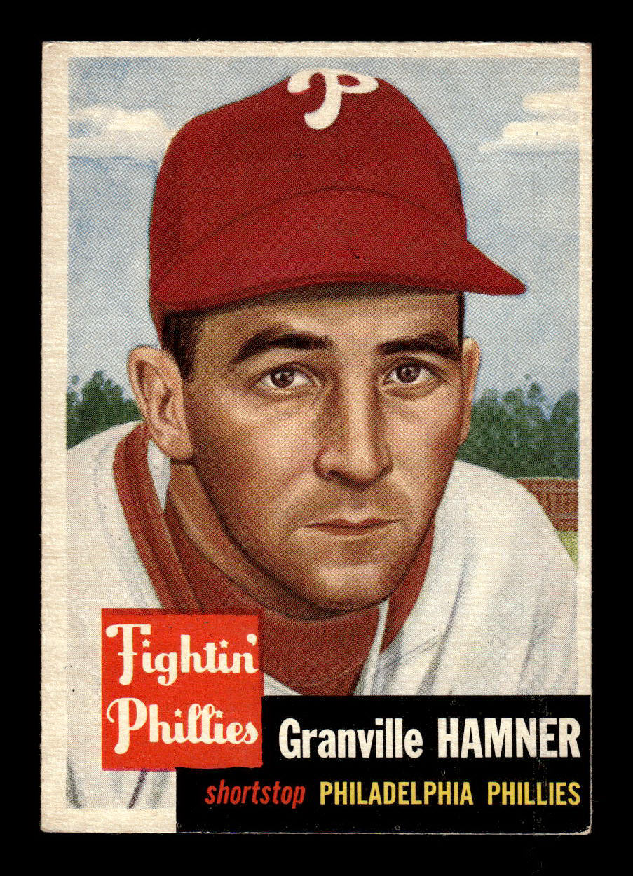 1953 Topps #146 Granny Hamner Philadelphia Phillies Crease Free EX HOF-10006431