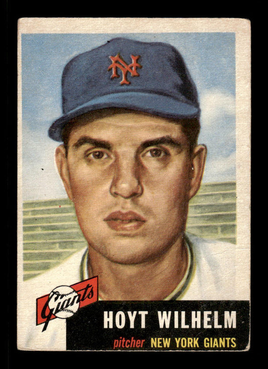 1953 Topps #151 Hoyt Wilhelm New York Giants VG HOF-10006436