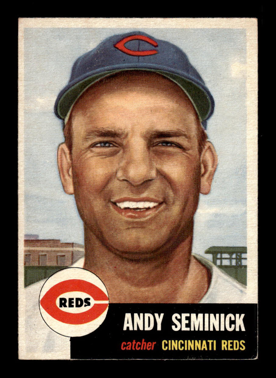 1953 Topps #153 Andy Seminick Cincinnati Reds VGEX HOF-10006438