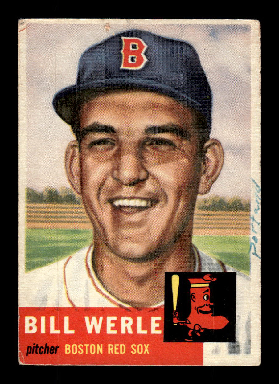 1953 Topps #170 Bill Werle Boston Red Sox MK filler HOF-10006455