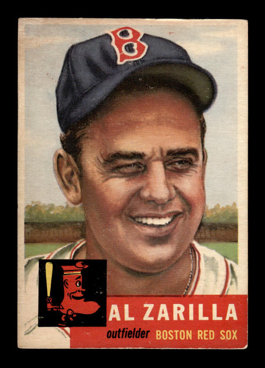 1953 Topps #181 Al Zarilla Boston Red Sox Crease Free VG HOF-10006466