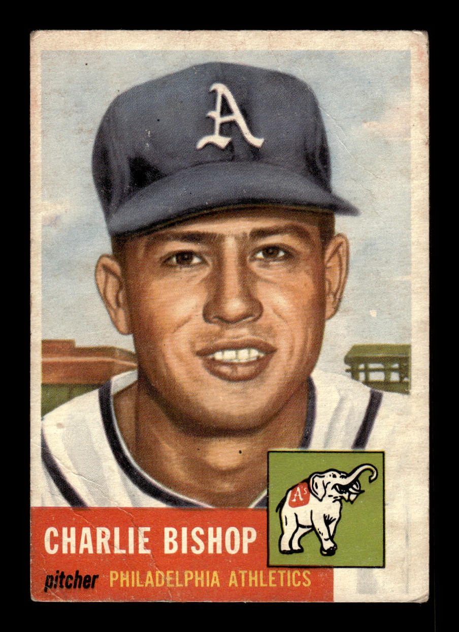 1953 Topps #186 Charlie Bishop Athletics VG HOF-10006471