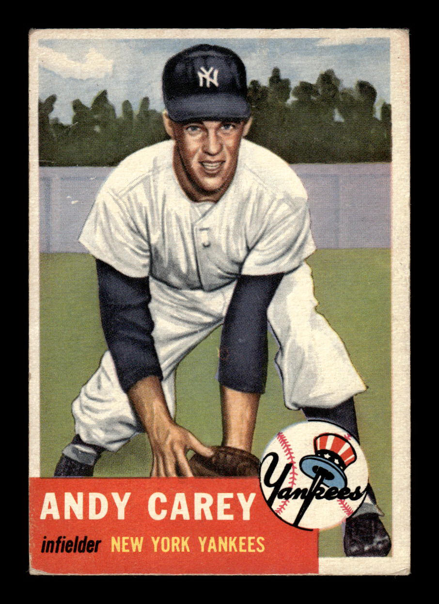 1953 Topps #188 Andy Carey New York Yankees EX HOF-10006473