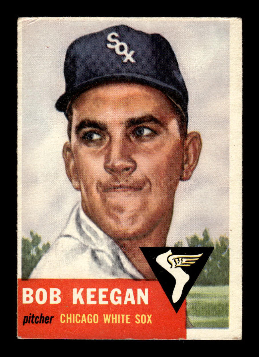 1953 Topps #196 Bob Keegan Chicago White Sox Crease Free EX HOF-10006481