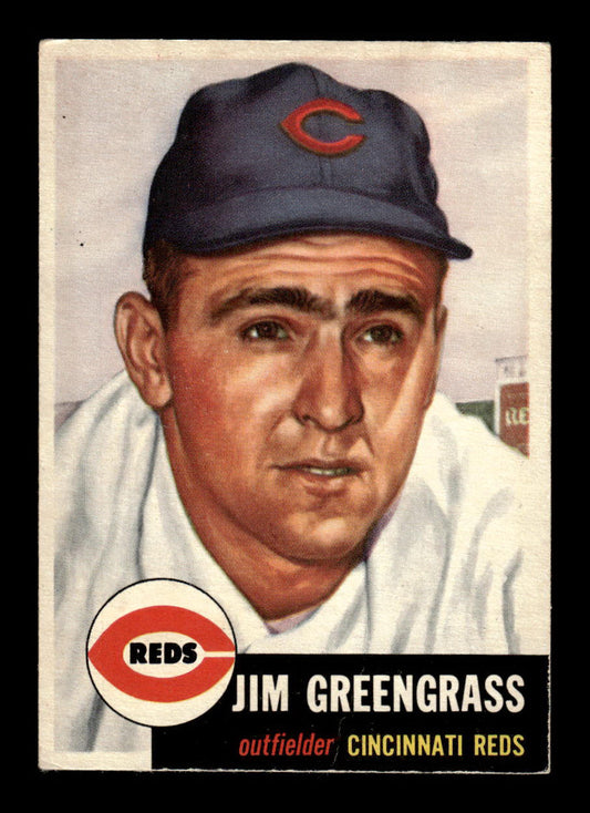 1953 Topps #209 Jim Greengrass Cincinnati Reds VGEX HOF-10006566