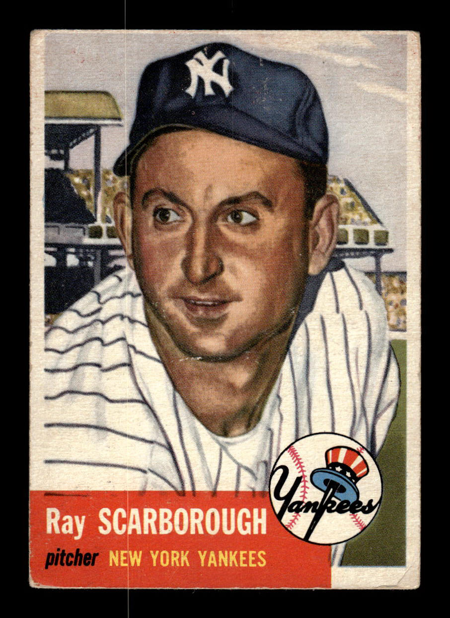 1953 Topps #213 Ray Scarborough New York Yankees VG HOF-10006570
