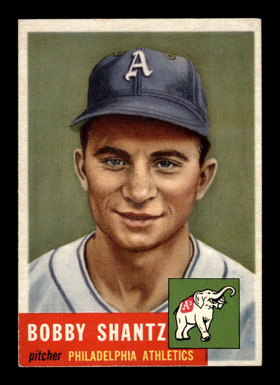 1953 Topps #225 Bobby Shantz Philadelphia Athletics VG HOF-10006581