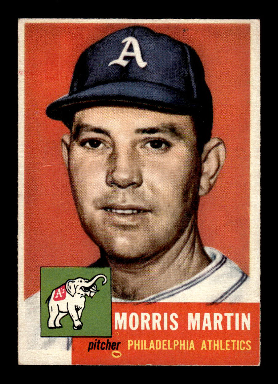 1953 Topps #227 Morris Martin Philadelphia Athletics VGEX HOF-10006583