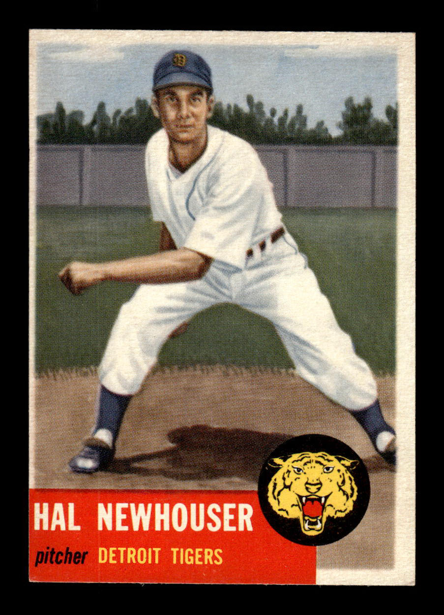 1953 Topps #228 Hal Newhouser Detroit Tigers Crease Free EX HOF-10006584